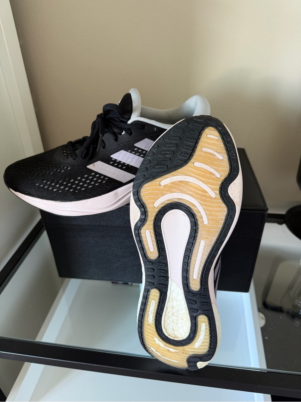 adidas Supernova 2 Women's Running Shoes Black Pink GW9098 US Size 10 - Picture 3 of 11